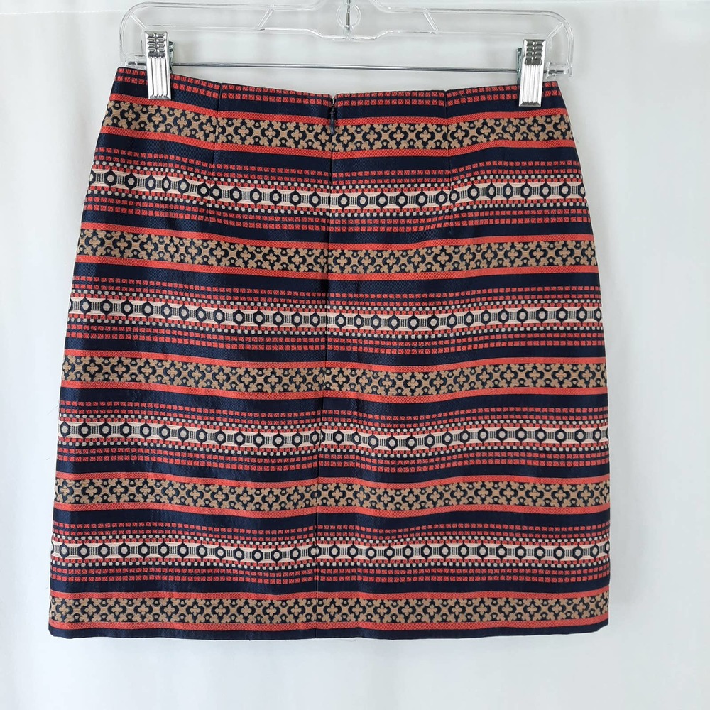 Ann Taylor LOFT Skirt Preppy Boho Eclectic Retro Inspired Tribal Print Aztec